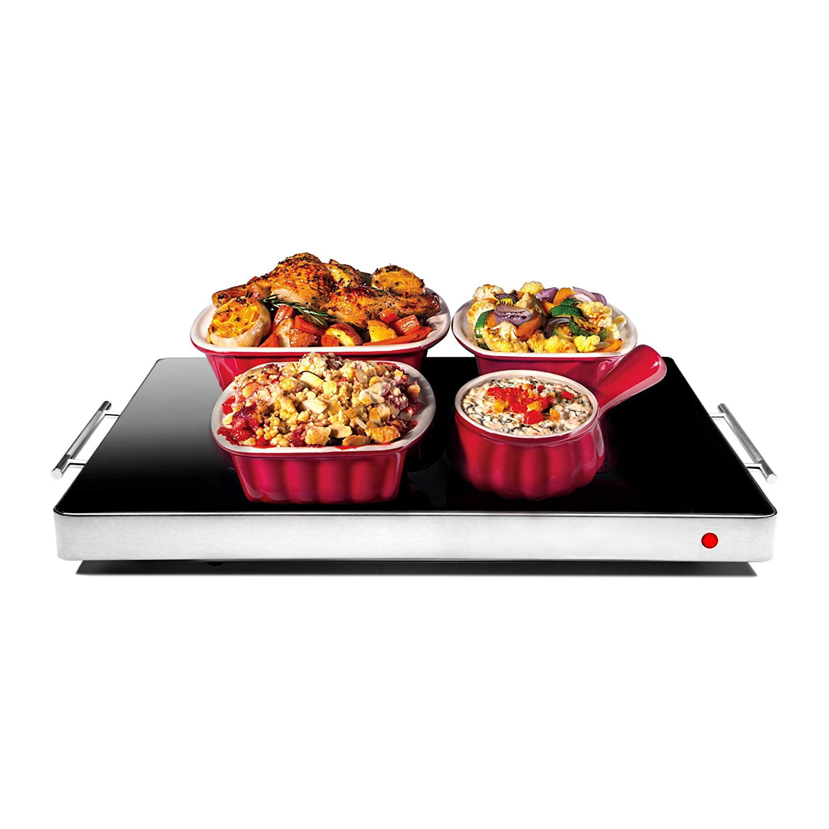 Tempered Glass Food Warming Tray ES-5001