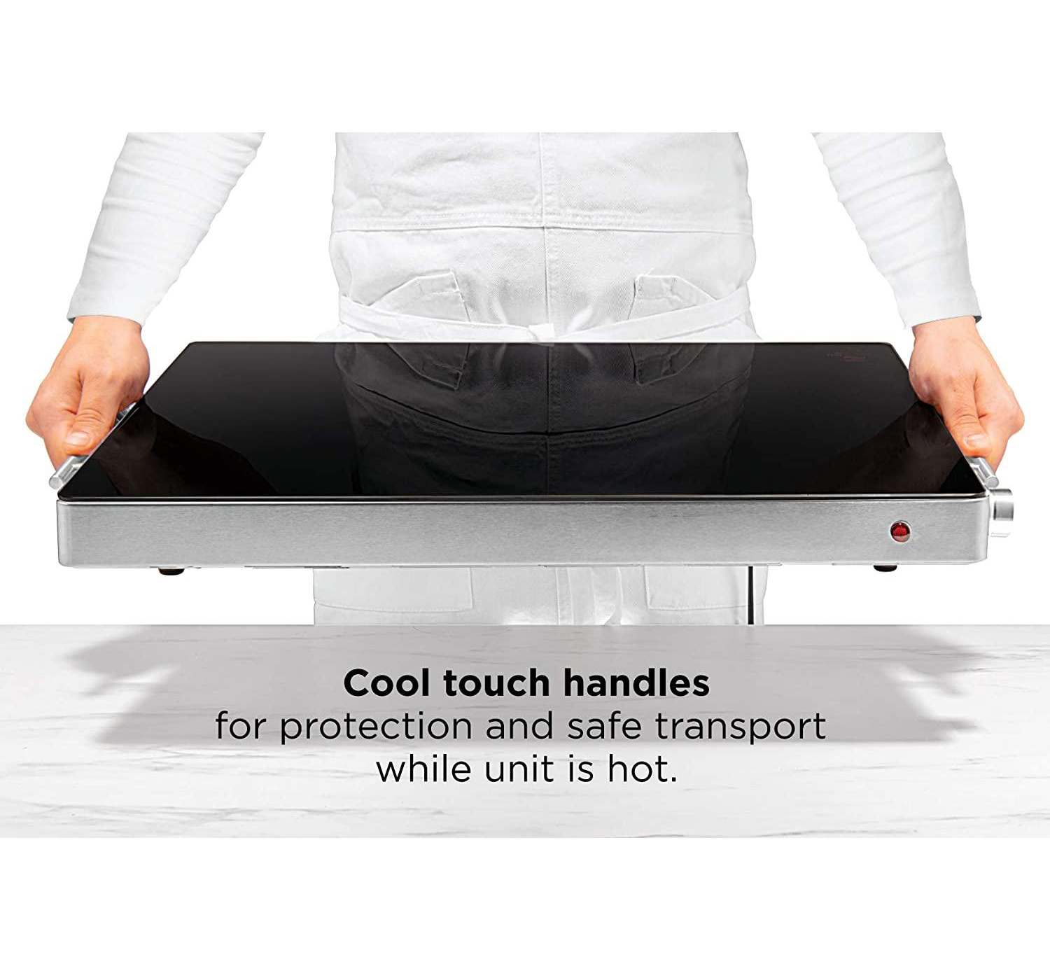 Tempered Glass Food Warming Tray ES-5001