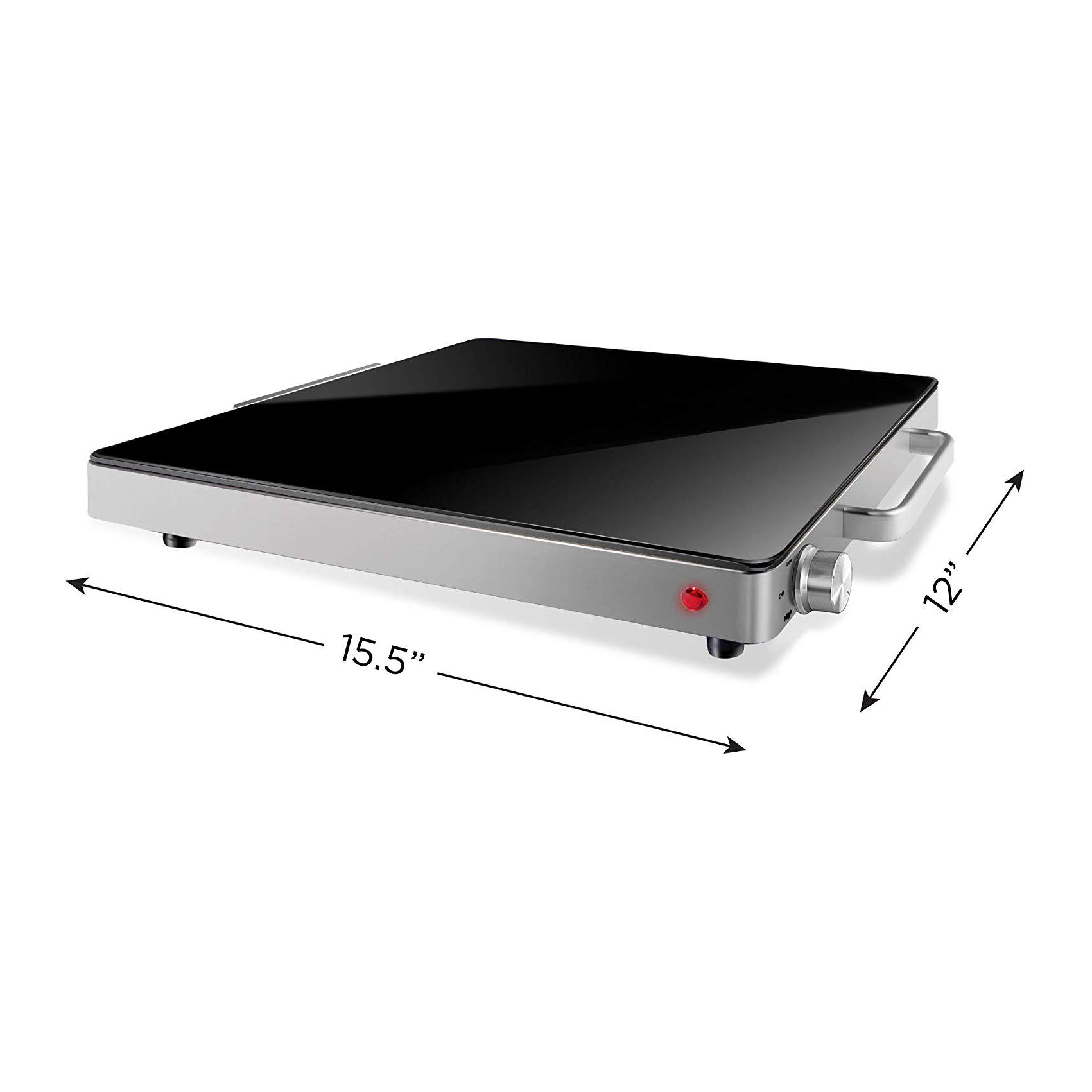 Tempered Glass Food Warming Tray ES-5005