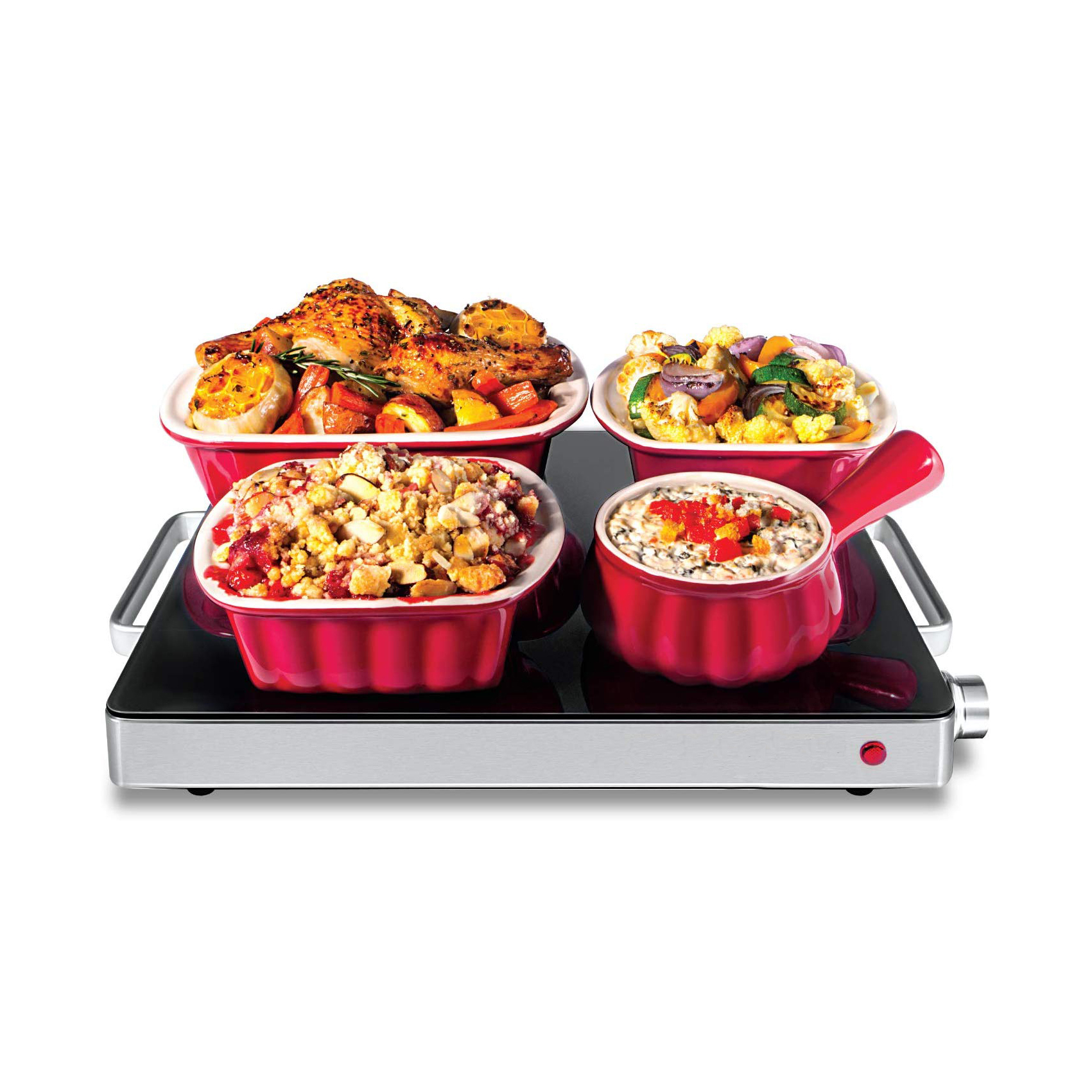 Tempered Glass Food Warming Tray ES-5005