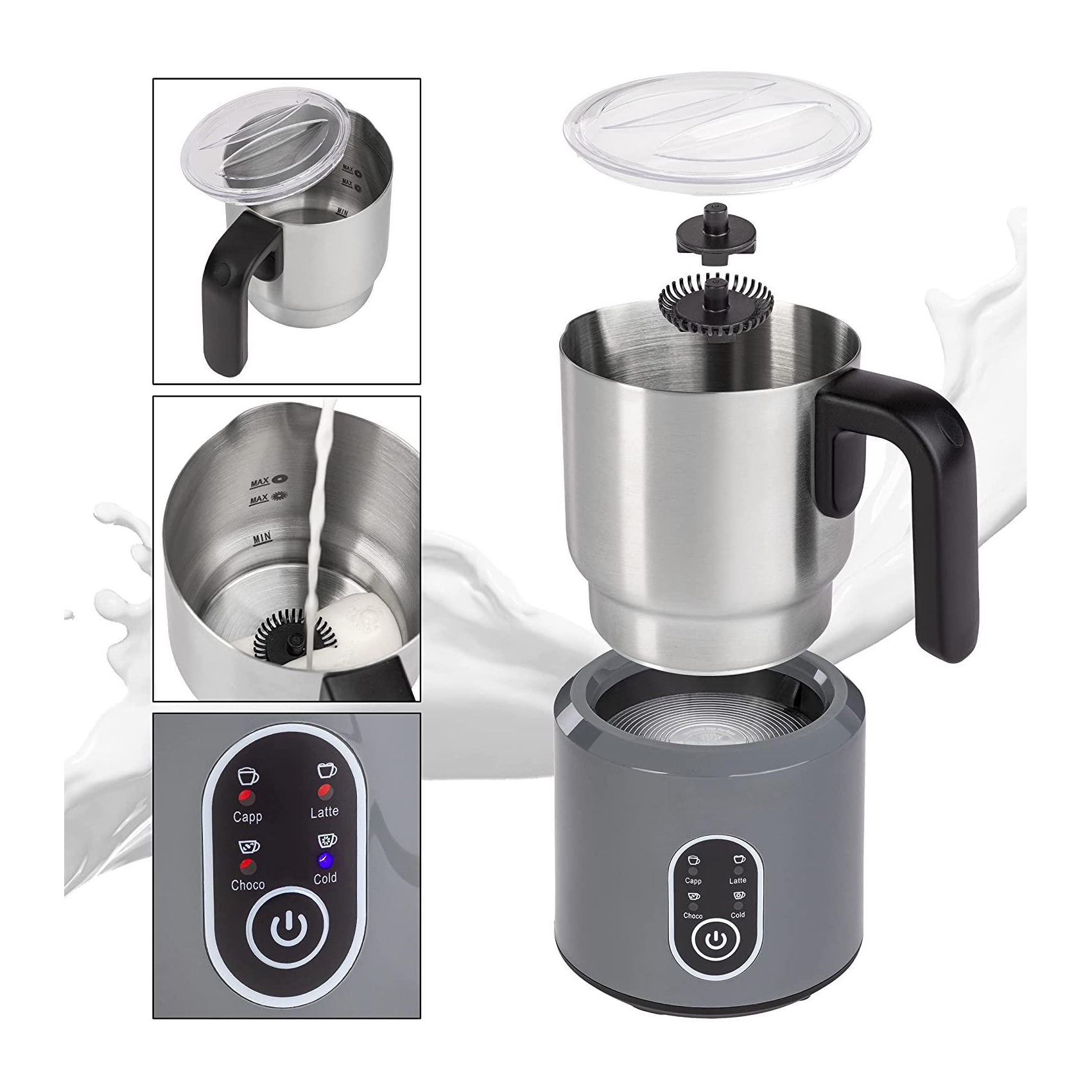 Milk Frother Electric Plastic Base with Stainless Steel Jug JMF988