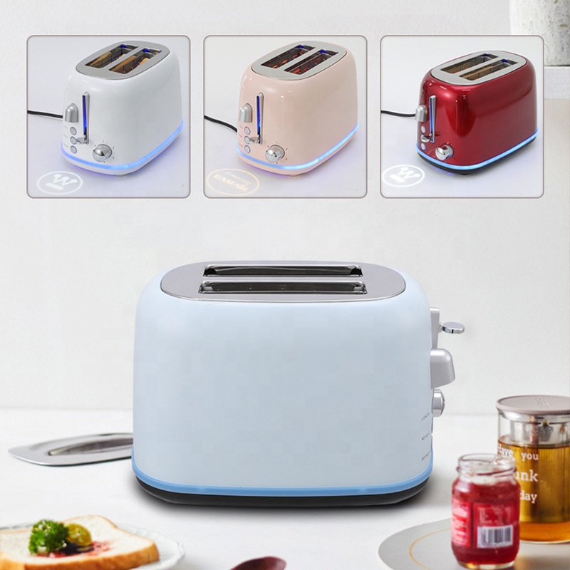 Multifunction 2-Slice Toaster with LED Illumination and Adjustable Browning Control TS-6168
