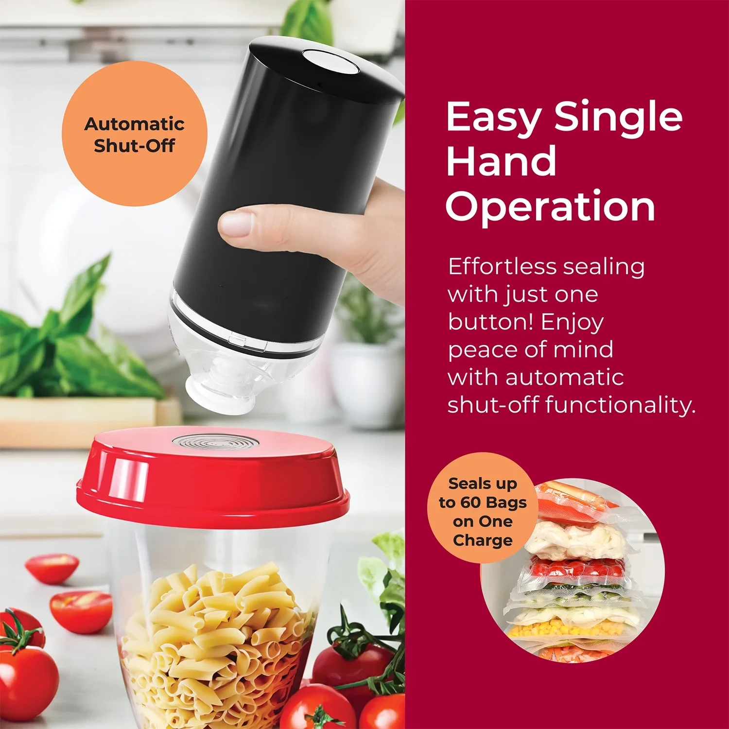 Rechargeable Mini Vacuum Sealer Pump H1