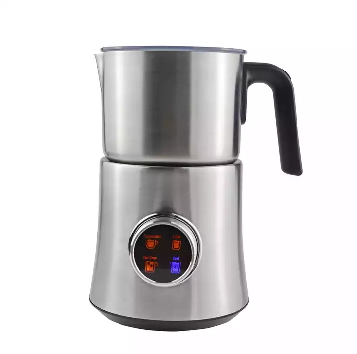 4-in-1 Large Capacity Electric Milk Frother with LCD Display – 900ml Stainless Steel Jug  MF06S
