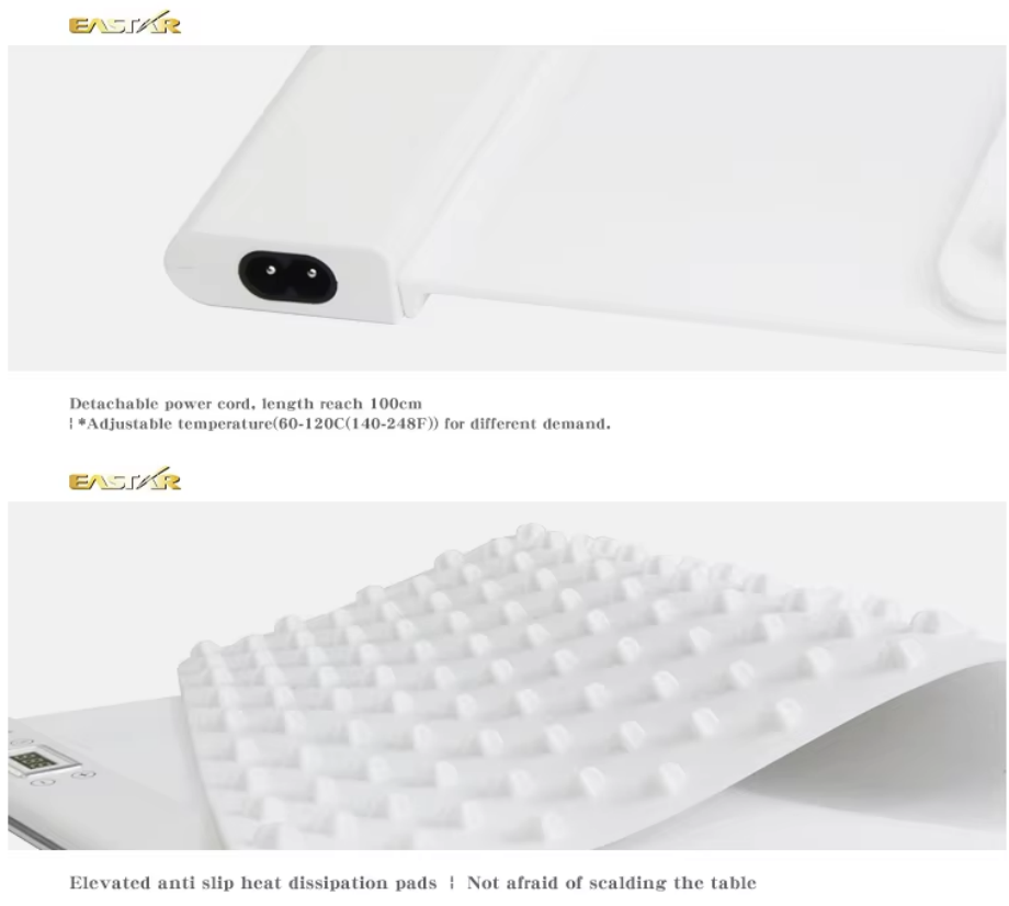 Rollable Electric Warming Tray | Adjustable Temperature 60–120°C | 400W Portable Buffet Food Warmer 