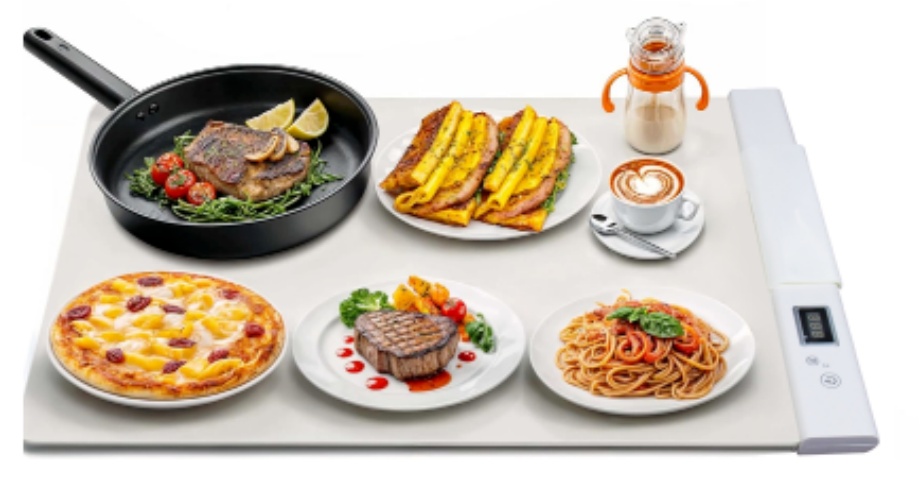 Rollable Electric Warming Tray | Adjustable Temperature 60–120°C | 400W Portable Buffet Food Warmer 