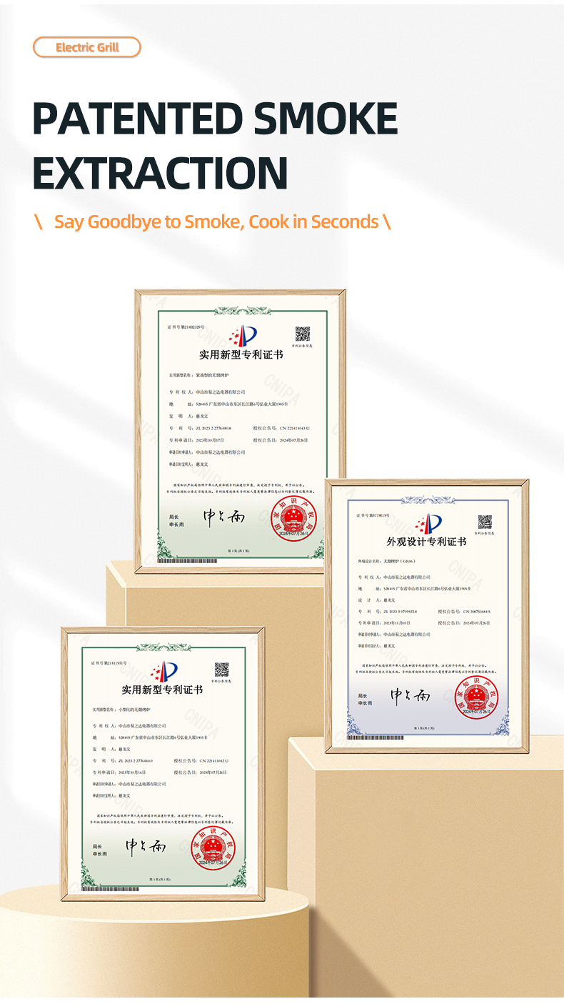 Indoor Electric Grills for Healthy, Smoke-Free Cooking|GR-06|Compact, fast-heating, non-stick raclet