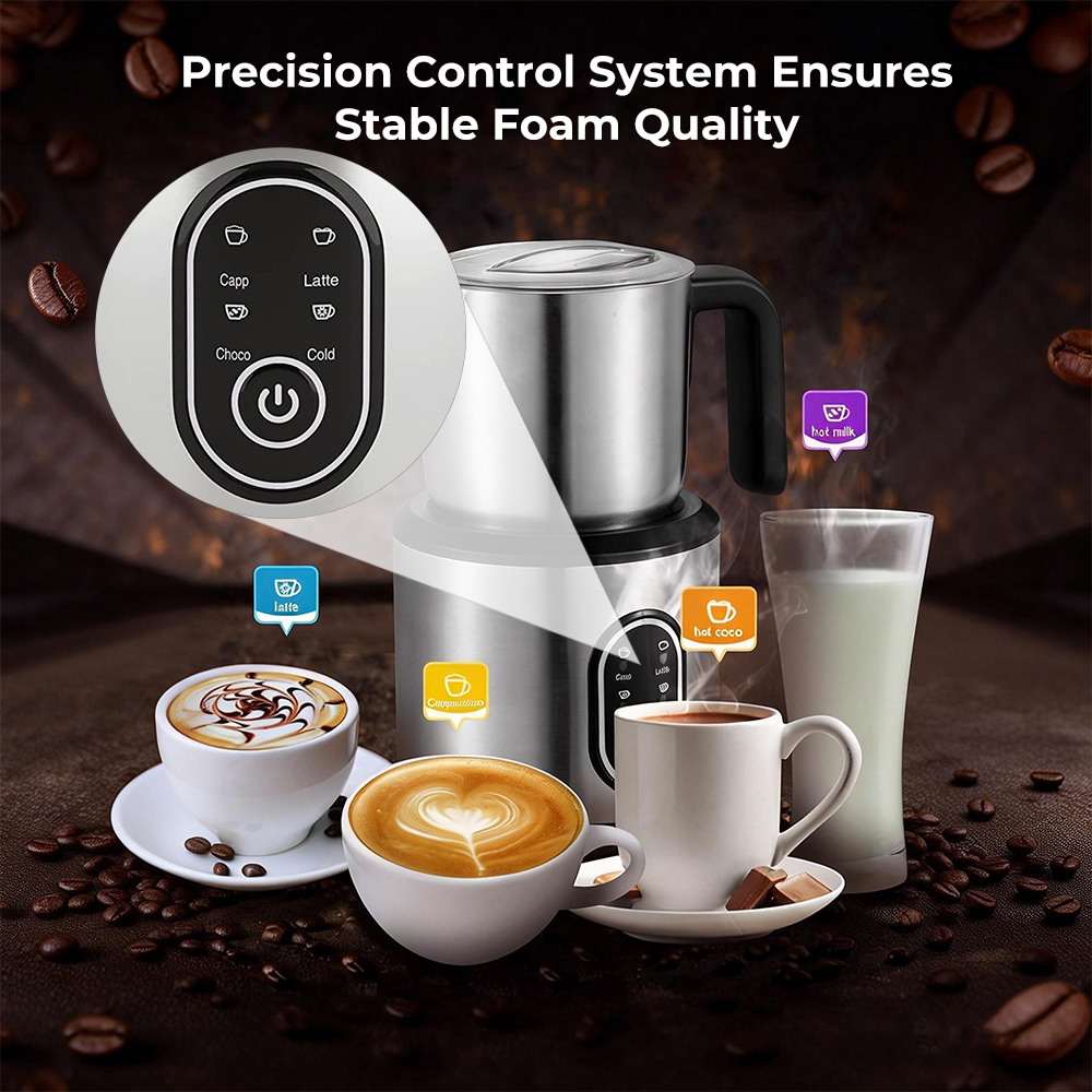 Factory Wholesale Custom Logo Electric S/S Base with S/S Jug Milk Frother|JMF988S